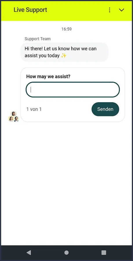 Schneller Zugang zum Kundenservice von SpinHub Casino